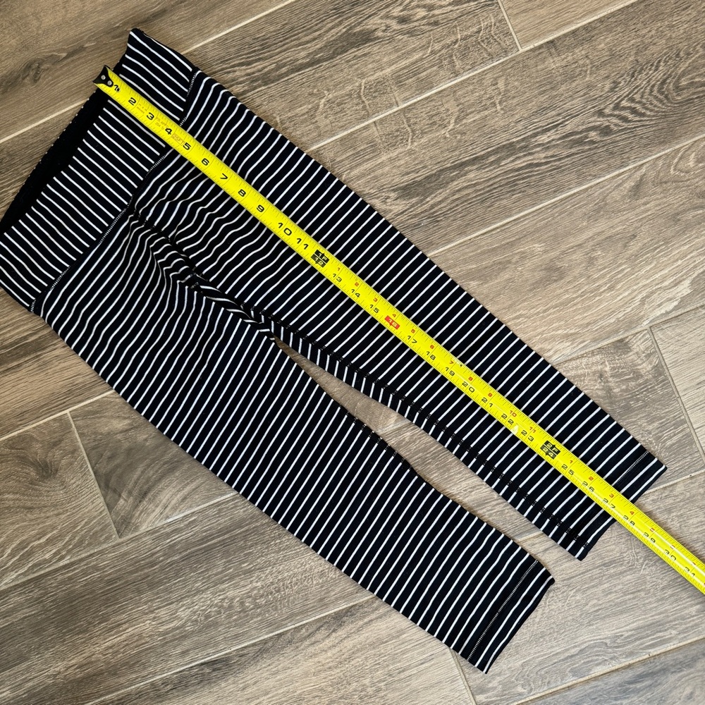 Lululemon Wunder Under Crop Parallel Stripe Black… - image 7